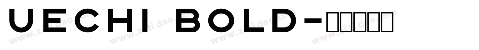Uechi Bold字体转换